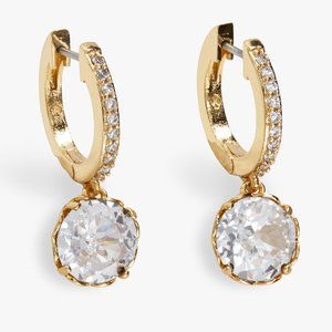 Kate Spade New York That Sparkle Pavé Mini Hoops (Brand New)